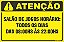 Placa de condomínio salão de jogos horário: todos os dias das 08:00hs às 22:00hs - Imagem 1