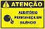 Placa de condomínio auditório permaneça em silêncio - Imagem 1