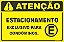 Placa de condomínio estacionamento exclusivo para condôminos. - Imagem 1