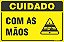 Placa de cuidado com as  mãos - Imagem 1