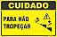 Placa de cuidado para não tropeçar - Imagem 1