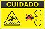 Placa de cuidado para não cair ou ser puxado - Imagem 1
