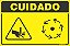 Placa de cuidado riscos de esmagar as mãos ou ser puxado - Imagem 1