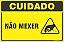 Placa de cuidado não mexer - Imagem 1