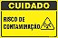 Placa de cuidado risco de contaminação - Imagem 1