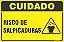Placa de cuidado risco de salpicaduras - Imagem 1