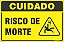 Placa de cuidado risco de morte - Imagem 1
