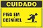 Placa de cuidado piso em desnível - Imagem 1
