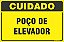 Placa de cuidado poço de elevador - Imagem 1