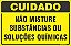 Placa de condomínio não misture substâncias ou soluções químicas - Imagem 1