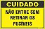 Placa de cuidado não entre sem retirar os  fusíveis - Imagem 1