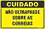Placa de cuidado não ultrapasse sobre as  correias - Imagem 1