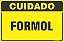 Placa de cuidado formol - Imagem 1