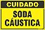 Placa de cuidado soda  cáustica - Imagem 1