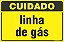 Placa de cuidado linha  de gás - Imagem 1