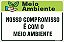 Placa de meio ambiente nosso compromisso é com o meio ambiente - Imagem 1