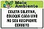 Placa de meio ambiente coleta seletiva,  coloque cada lixo  no seu recipiente  correto - Imagem 1