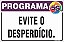 Placa de programa 5s evite o desperdício. - Imagem 1