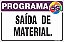Placa de programa 5s saída  de material. - Imagem 1