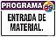Placa de programa 5s entrada de material. - Imagem 1