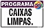 Placa de programa 5s caixas  limpas. - Imagem 1