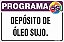 Placa de programa 5s depósito de óleo sujo. - Imagem 1