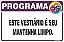 Placa de programa 5s este vestiário é seu mantenha limpo. - Imagem 1
