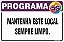 Placa de programa 5s mantenha este local sempre limpo. - Imagem 1