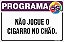 Placa de programa 5s não jogue o cigarro no chão. - Imagem 1