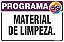 Placa de programa 5s material de limpeza. - Imagem 1