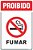 Placa de proibido fumar - Imagem 1