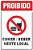Placa de proibido comer ou beber neste local - Imagem 1