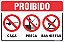 Placa de proibido caça pesca banhistas - Imagem 1