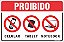 Placa de proibido celular tablet notebook - Imagem 1