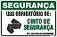 Placa de segurança uso obrigatório de: cinto de segurança nesta área trabalhe com segurança. - Imagem 1