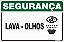 Placa de segurança lava - olhos - Imagem 1