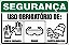 Placa de segurança uso obrigatório de: luva de segurança óculos protetor auricular - Imagem 1