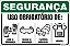 Placa de segurança uso obrigatório de: luva de  segurança óculos de  segurança protetor  auricular avental - Imagem 1