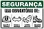 Placa de segurança uso obrigatório de: capacete de  segurança óculos de  segurança protetor  auricular calçado de  segurança - Imagem 1