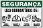 Placa de segurança uso obrigatório de: luva de  segurança capacete de  segurança protetor  auricular calçado de  segurança - Imagem 1