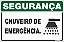 Placa de segurança chuveiro de  emergência - Imagem 1