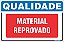 Placa de qualidade material reprovado - Imagem 1