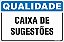 Placa de qualidade caixa de sugestões - Imagem 1