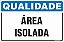 Placa de qualidade área  isolada - Imagem 1