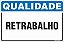 Placa de qualidade retrabalho - Imagem 1