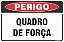 Placa de perigo quadro de força - Imagem 1