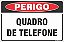 Placa de perigo quadro de telefone - Imagem 1