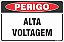 Placa de perigo alta voltagem - Imagem 1
