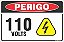 Placa de perigo 110 volts - Imagem 1