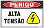 Placa de perigo alta tensão - Imagem 1